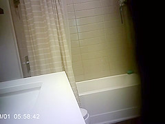 Step sister Caught Getting In Shower After Workout