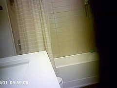 Step sister Caught Getting In Shower After Workout
