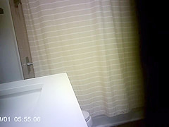 Step sister Caught Getting In Shower After Workout