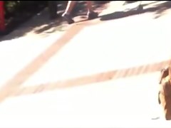 Street candid video with bootylicious hottie
