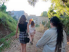 Tattoo Girl Brilla Risky Public Masturbation Wwii Fort Getting Caught Finishing At Home
