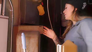 Tattooed buxom whore gets blacked