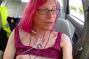Tgirl On Friday Lunch Workbreak In Kia Needs Fucked