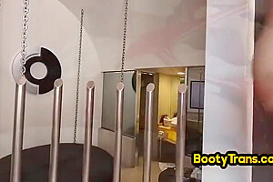 Transsexual Wild Lady Fucked By Black Male In Anal Hole