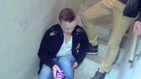 Twink used by straight in a parking - CrunchBoy