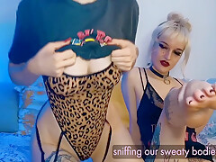 Two Hot And Sweaty Girls Want You To Smell Her Beautiful Body