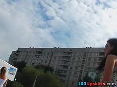 Unlucky smoker's upskirt vid