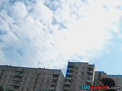 Unlucky smoker's upskirt vid