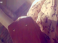 Upskirt Porn With A Butterfly In Light Dress