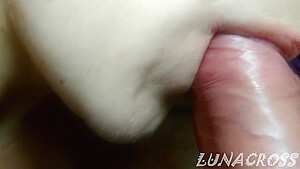 Very Gentle And Sweet Blowjob From My Passionate Bitch Cum Amateur
