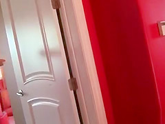 White Chick Masturbating Her Pussy With A Dildo