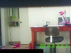 Wife caught on can after shower