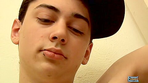 Young, Straight Smooth, Skater Masturbates - Noah