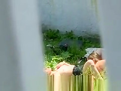 cam caught two horny lesbians having love outdoor in park