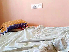 desi wife enjoying sex with cousin with moaning and sprayed cum on her body