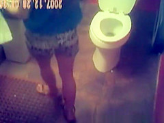 in restaurant female toilet