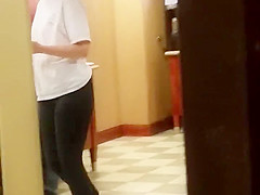 milf from elevator spandex ass 2