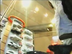 teen 18+ panties upskirt with long haired bombshell in the local shop